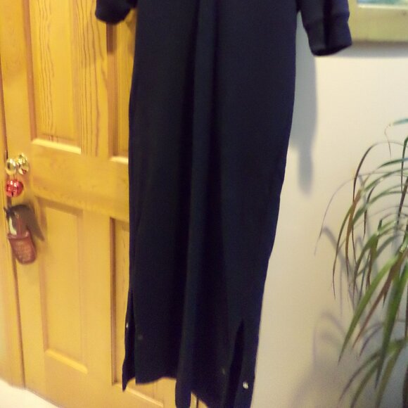 Lauren POLO SHIRT DRESS with Hood ~ BATHING SUIT COVER-UP - Navy - Size P/S - Picture 2 of 10